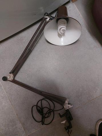 Architectenlamp 1960? werkplaatslamp burolamp klemlamp beschikbaar voor biedingen
