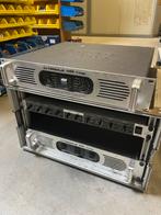 2x DAP Palladium Versterker + Crossover in Flightcase, Muziek en Instrumenten, Versterkers | Keyboard, Monitor en PA, Ophalen