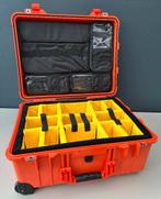 Oranje Peli Case 1560 met Trolley, Dividers en Lid Organizer, Ophalen of Verzenden, Nieuw, Overige typen, Overige merken