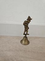 Oude Koperen Bel met Figuur, Antiek en Kunst, Ophalen, Koper