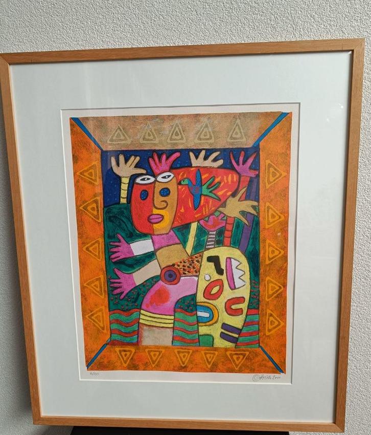 Clemens Briels - Zeefdruk, geen titel, Antiek en Kunst, Kunst | Litho's en Zeefdrukken, Ophalen of Verzenden