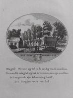 3 / Ammerstol 18e eeuwse gravure van Ollefen en Bakker, Antiek en Kunst, Kunst | Etsen en Gravures, Ophalen of Verzenden