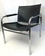 Leren fauteuil "Klinte" van Tord Björklund, Ophalen, Hout, 75 tot 100 cm, Zo goed als nieuw