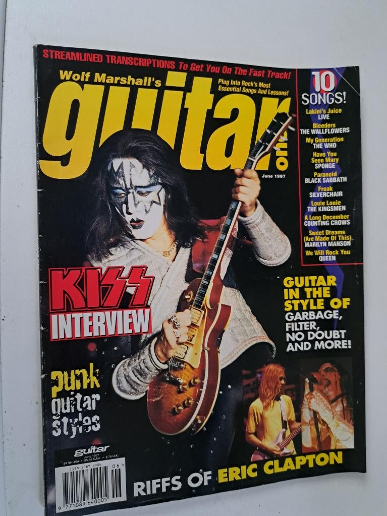 Guitar World 1997 - Ace Frehley cover, Verzenden, 1980 tot heden, Tijdschrift