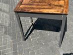 Vintage Schoolbankje, lessenaar Frans Brocante, Huis en Inrichting, Tafels | Eettafels, Ophalen, 50 tot 100 cm, Tot twee personen