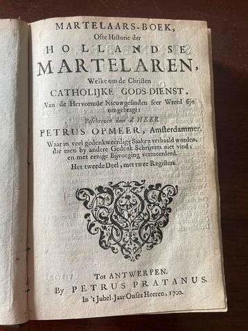 Martelaars-Boek, Opmeer, 1700, Antwerpen beschikbaar voor biedingen