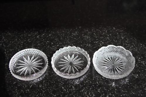 kristallen onderzetters, Antiek en Kunst, Antiek | Glas en Kristal, Ophalen of Verzenden