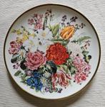 Vintage bloemenmotief bord, Ophalen of Verzenden