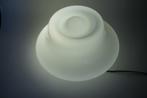 vintage lampenkap melkglas opaline wit schoollamp art deco., Wit, Vintage, Ophalen of Verzenden, Zo goed als nieuw