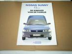 Nissan Sunny Q - bic [ De Koerier ] 4 / 1991 6 pag., Verzenden, Zo goed als nieuw, Nissan