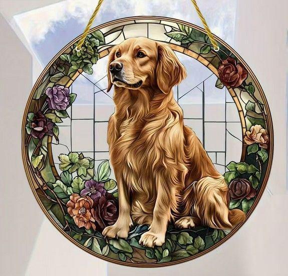 Golden retriever, Tuin en Terras, Tuinwanddecoratie, Nieuw, Verzenden