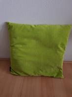 Groen Ribfluweel Sierkussen - Unique Living, Ophalen of Verzenden, Zo goed als nieuw, Groen, Vierkant