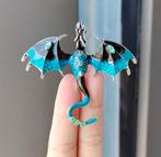 Nieuwe Draak Broche - Gratis Verzending!, Overige materialen, 4 tot 7 cm, Blauw, Nieuw