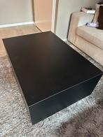 Zwarte Salontafel, Huis en Inrichting, Tafels | Salontafels, Ophalen, Gebruikt, 100 tot 150 cm, 50 tot 100 cm