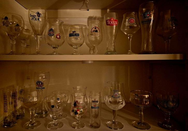 Collectie Bierglazen - Diverse Merken, Verzamelen, Biermerken, Zo goed als nieuw, Ophalen of Verzenden