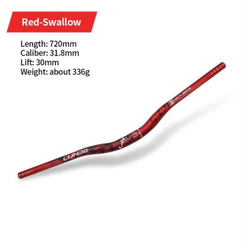 Nieuwe Lunje stuurstang 720 mm rood clamb 31,8 mm, Fietsen en Brommers, Fietsonderdelen, Ophalen of Verzenden, Nieuw, Stuur, Lunje