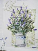 Borduurpatroon  Lavendel in pot   nr 6227, Hobby en Vrije tijd, Borduren en Borduurmachines, Verzenden, Nieuw, Handborduren, Patroon