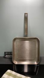 Demeyere resto grillpan, Huis en Inrichting, Inductieplaat, Ophalen of Verzenden, Zo goed als nieuw, Rvs