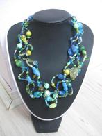 Bijzondere ketting blauw groen turquase, erg mooi, Ophalen of Verzenden, Zo goed als nieuw, Blauw, Overige materialen