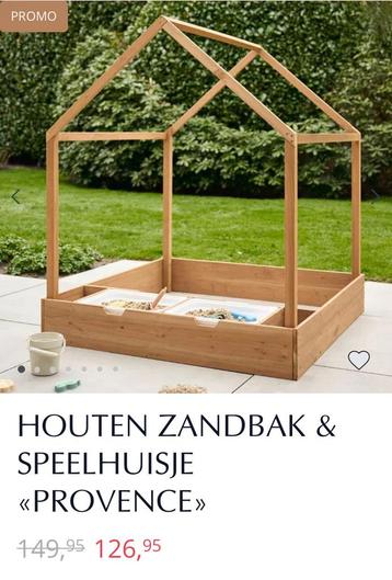 Houten Zandbak & Speelhuisje Provence - Petite Amelie beschikbaar voor biedingen