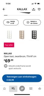 Ikea Kallax kast, Huis en Inrichting, Kasten | Boekenkasten, Ophalen, 50 tot 100 cm, Zo goed als nieuw, Minder dan 100 cm