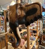 Houten hoofd olifant, Ophalen