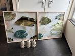 Ptmd Vissen Schilderij Set, Huis en Inrichting, Ophalen, Zo goed als nieuw, Schilderij, 75 tot 100 cm