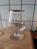 Glazen Vintage COCA COLA goblets goudkleurig 5x samen :, Ophalen of Verzenden, Nieuw, Frisdrankglas