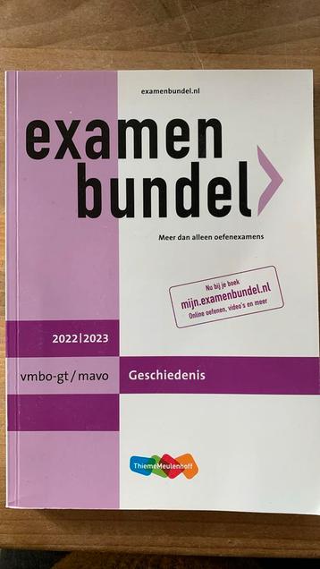 vmbo-gt/mavo - Geschiedenis - Examenbundel 2022/2023 beschikbaar voor biedingen