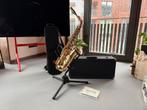 Jupiter SAS767 Altsaxofoon met koffers + standaard, Ophalen, Gebruikt, Alt, Met koffer