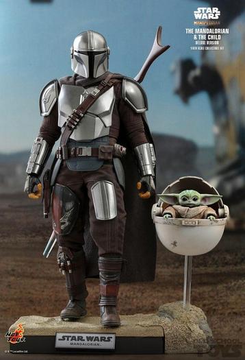 Star Wars Hot Toys Mandalorian & Grogu tms015 Figure  beschikbaar voor biedingen