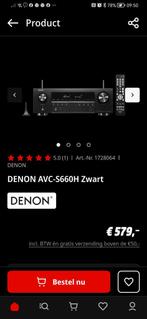 Surround receiver  denon 5.2, Audio, Tv en Foto, Versterkers en Receivers, Nieuw, Denon, Ophalen of Verzenden, 120 watt of meer