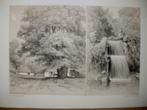 11/ Maaseik / St.Jansberg Waterval de Holle Dreun Litho 1876, Antiek en Kunst, Ophalen of Verzenden
