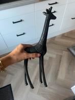 Zwarte giraffe beeld decoratie – modern interieur – 36,5 cm, Antiek en Kunst, Ophalen of Verzenden