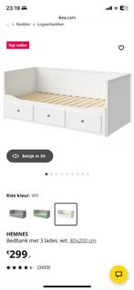 Hemnes bed, Huis en Inrichting, Slaapkamer | Bedden, Ophalen, Gebruikt, Eenpersoons, Wit