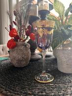 Zes handgemaakte Wijnglazen (echt kristal), Nieuw, Kristal, Glas of Glazen, Ophalen of Verzenden