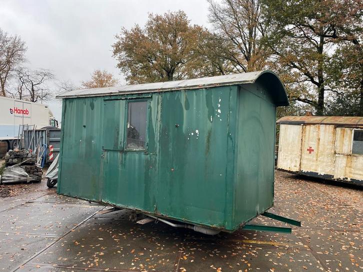 2 x schaftkeet/ pipowagen / bouwkeet, Doe-het-zelf en Verbouw, Overige Doe-het-zelf en Verbouw, Gebruikt, Ophalen