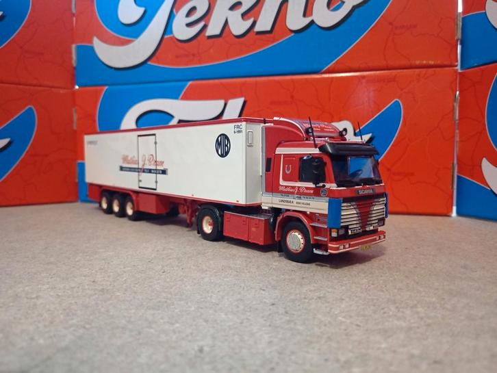Scania 143 koeloplegger J. Bram Tekno, Hobby en Vrije tijd, Modelauto's | 1:50, Nieuw, Bus of Vrachtwagen, Tekno, Ophalen of Verzenden