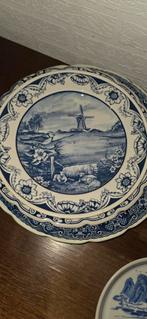 Delfts Blauw Wandbord met Molen en Schaapjes, Ophalen of Verzenden