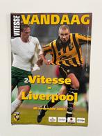 Programma Vitesse - Liverpool  2002-2003 Europa Cup ., Ophalen of Verzenden, Nieuw, Vitesse, Boek of Tijdschrift