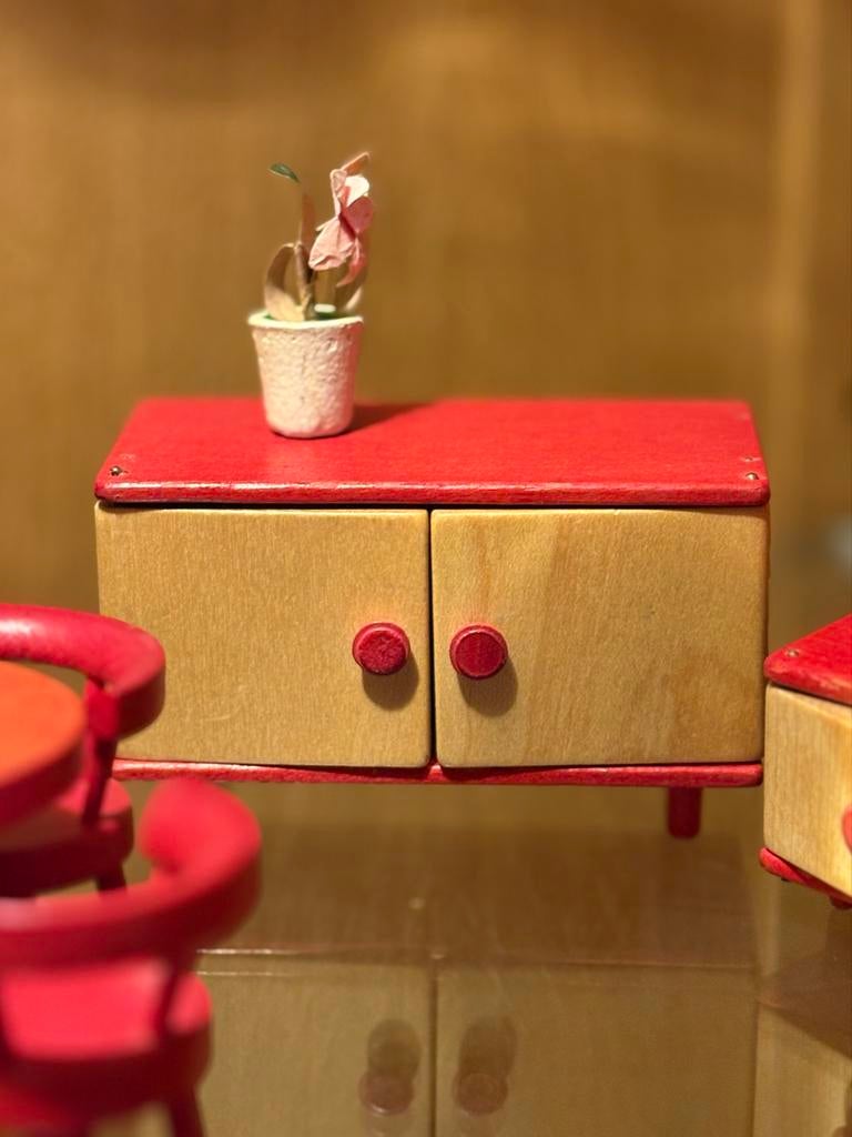 Vintage Poppenhuis Meubeltjes Set, Kinderen en Baby's, Speelgoed | Poppenhuizen, Ophalen of Verzenden, Gebruikt, Poppenhuis