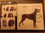 Honden serie + blok gestempeld, Ophalen of Verzenden, Dier of Natuur