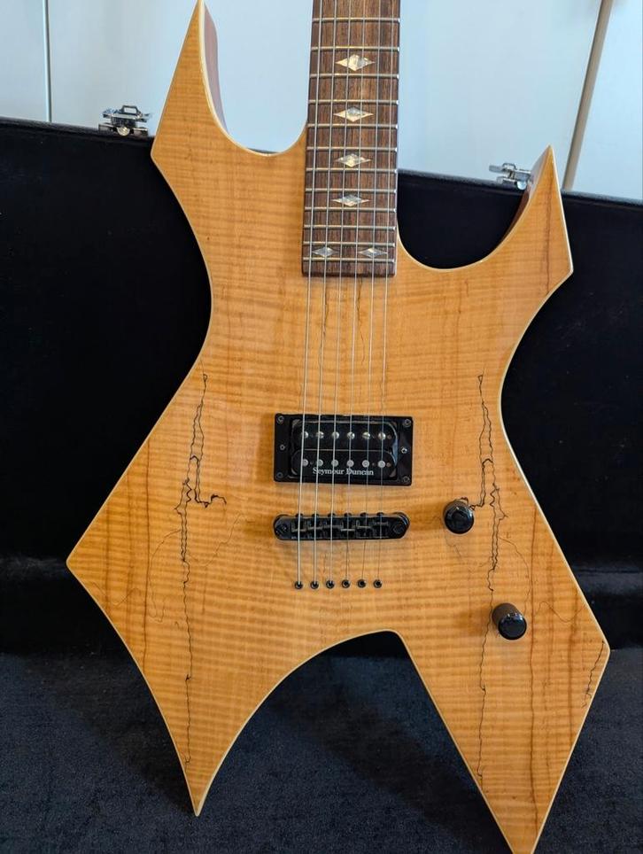 BC Rich Warlock Exotic Spalted Maple, Muziek en Instrumenten, Snaarinstrumenten | Gitaren | Elektrisch, Zo goed als nieuw, Solid body