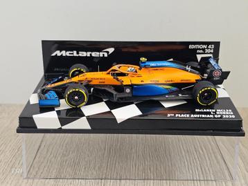 McLaren MCL35, L. Norris # 4, 3e GP Austria '20. Nieuwstaat beschikbaar voor biedingen