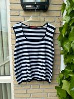 Bianca top | zwart wit gestreept | maat 46, Zwart, Maat 46/48 (XL) of groter, Ophalen of Verzenden, Zonder mouw
