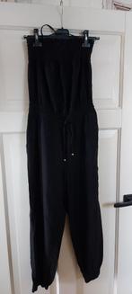 Fijne jumpsuit linnen viscose tencel mt 42 halter strapless, H&M, Zwart, Maat 42/44 (L), Ophalen of Verzenden