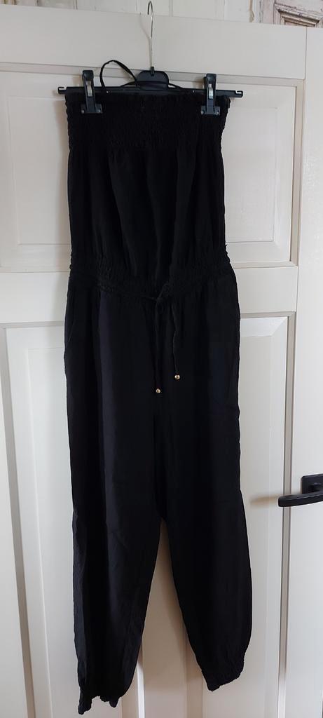 Fijne jumpsuit linnen viscose tencel mt 42 halter strapless, Kleding | Dames, Jumpsuits, Zo goed als nieuw, Maat 42/44 (L), Zwart