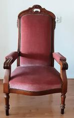 Vintage Stoel - Nieuw Gestoffeerd!, Ophalen, Hout, Vintage, Zo goed als nieuw
