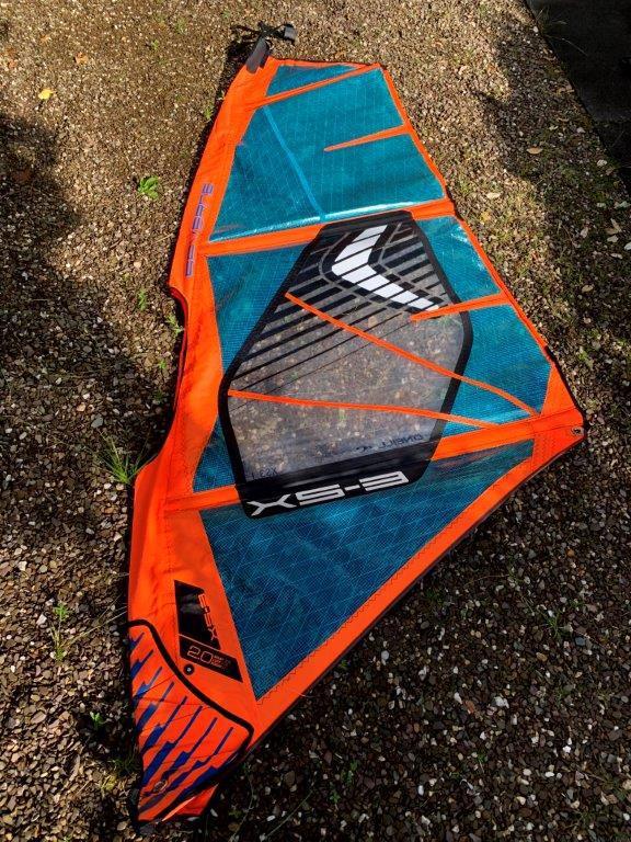 Severne XS-3 kinder zeil 2.0m2 / Powerex mast 400, Watersport en Boten, Windsurfen, Zo goed als nieuw, Zeil, Minder dan 250 cm