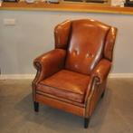 Schapenleren dames oorfauteuil van Lounge Atelier, Ophalen, Zo goed als nieuw, Leer